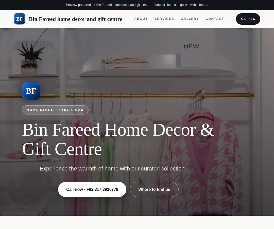Bin Fareed home decor and gift centre