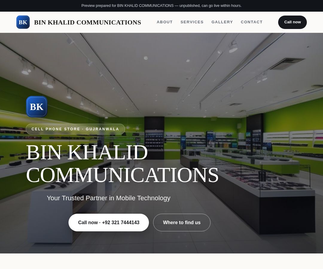 BIN KHALID COMMUNICATIONS