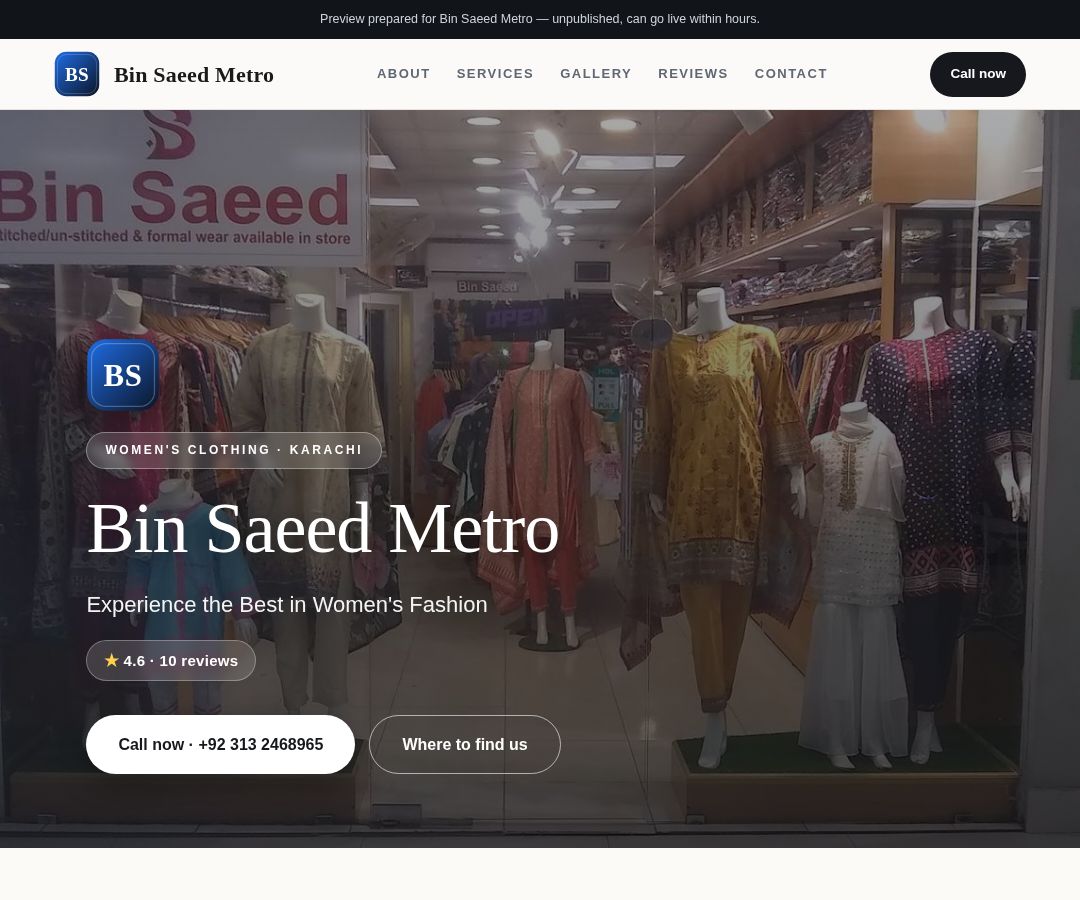 Bin Saeed Metro