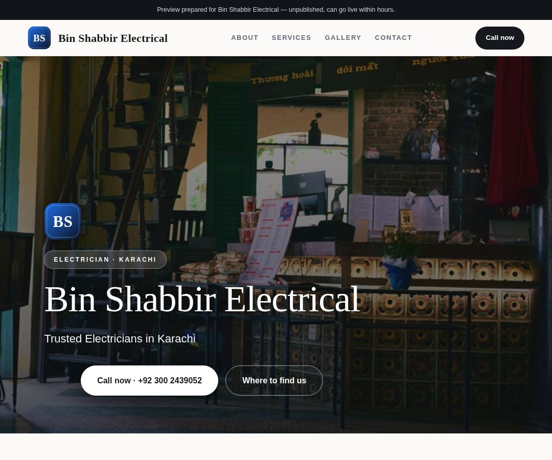 Bin Shabbir Electrical