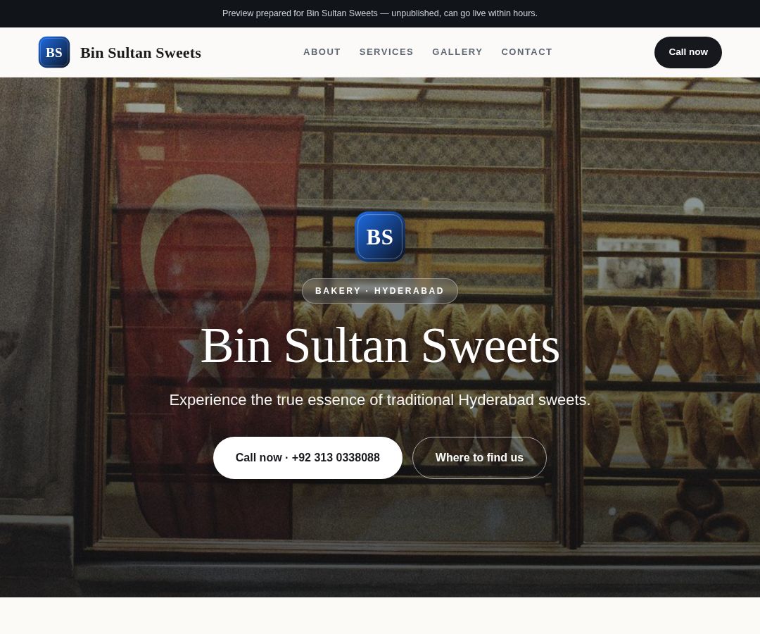 Bin Sultan Sweets