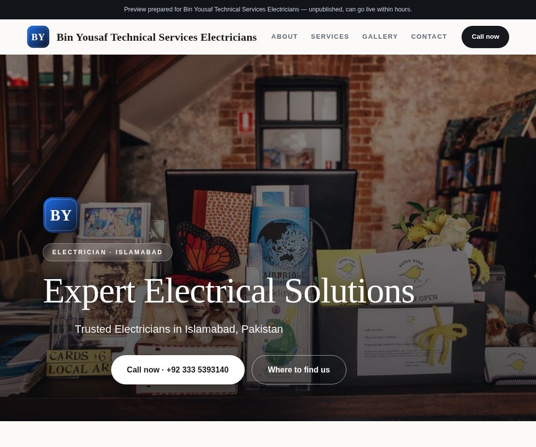 Bin Yousaf Technical Services Electricians