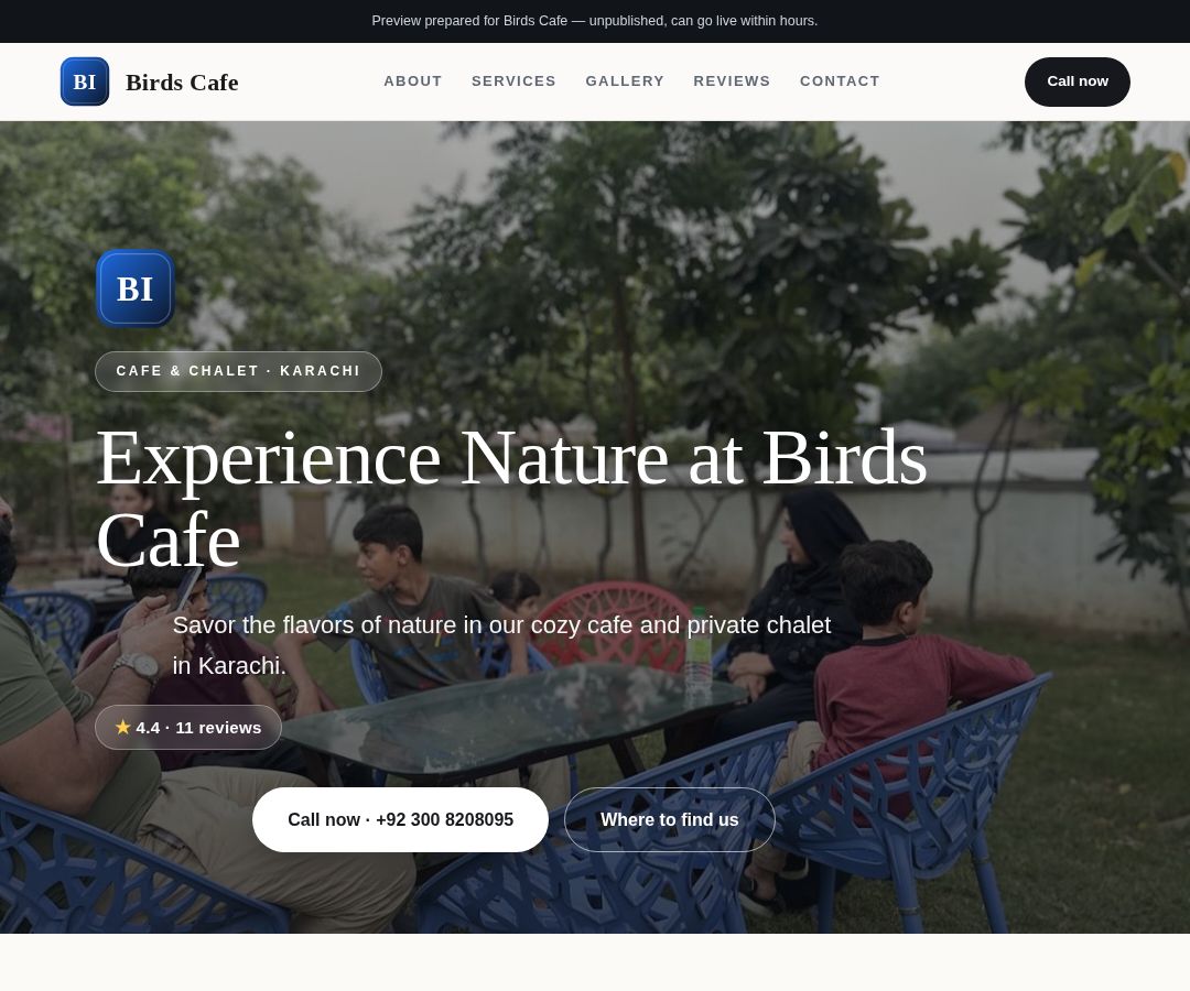 Birds Cafe