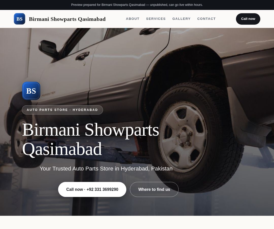Birmani Showparts Qasimabad