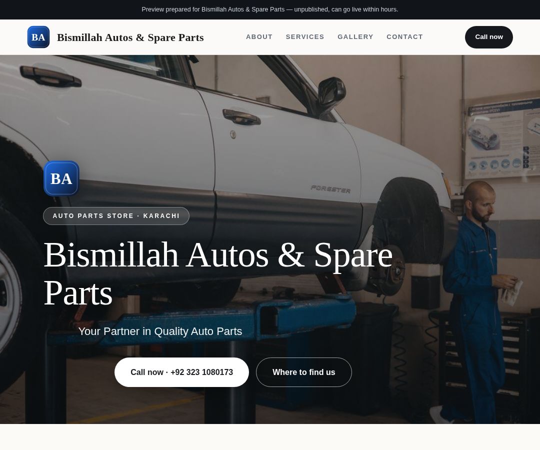 Bismillah Autos & Spare Parts