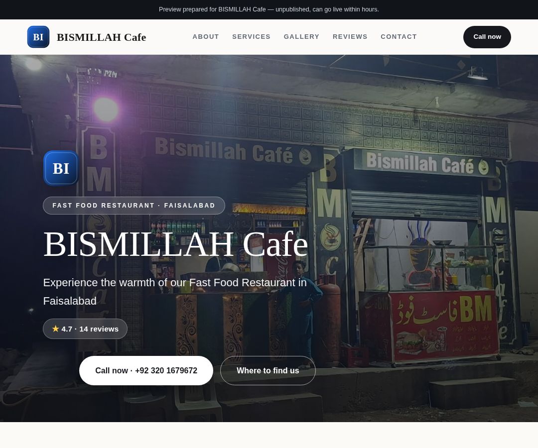 BISMILLAH Cafe