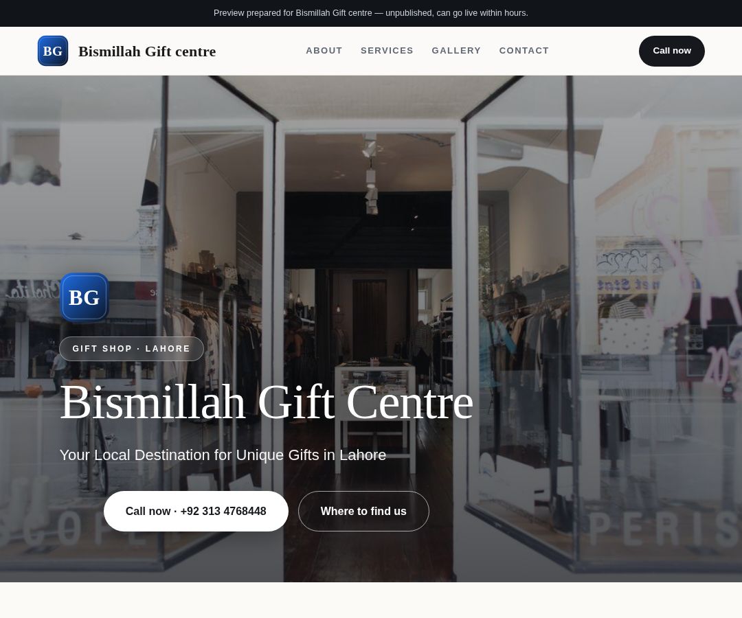 Bismillah Gift centre