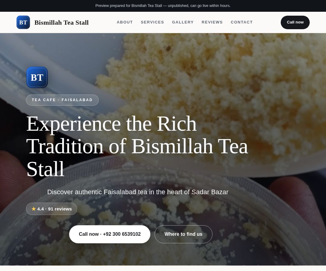 Bismillah Tea Stall