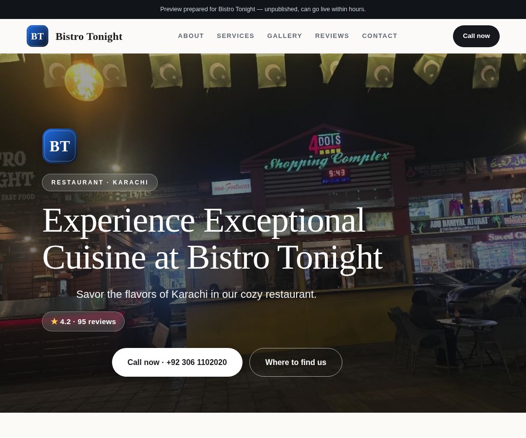 Bistro Tonight