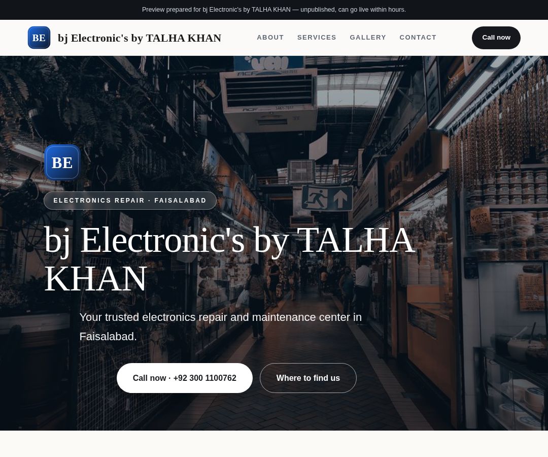 bj Electronic's by TALHA KHAN