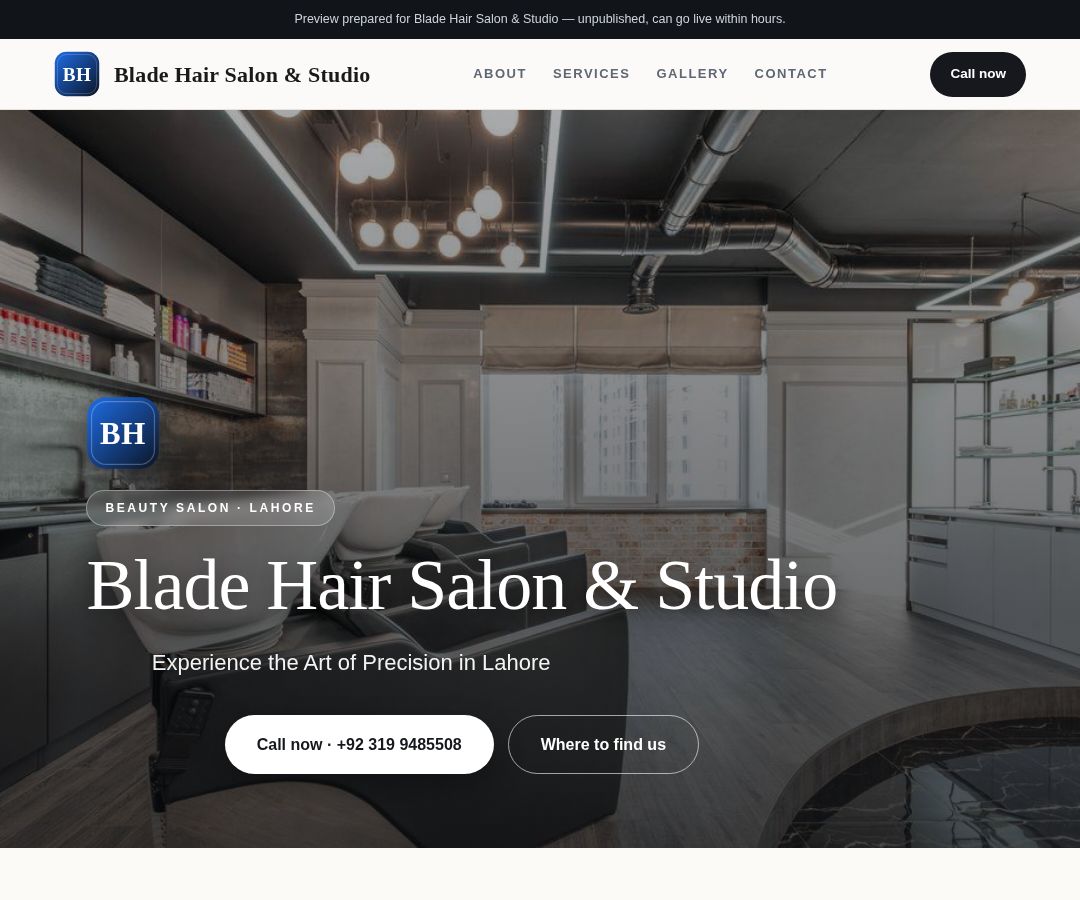 Blade Hair Salon & Studio