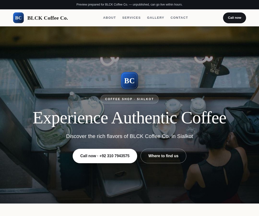 BLCK Coffee Co.