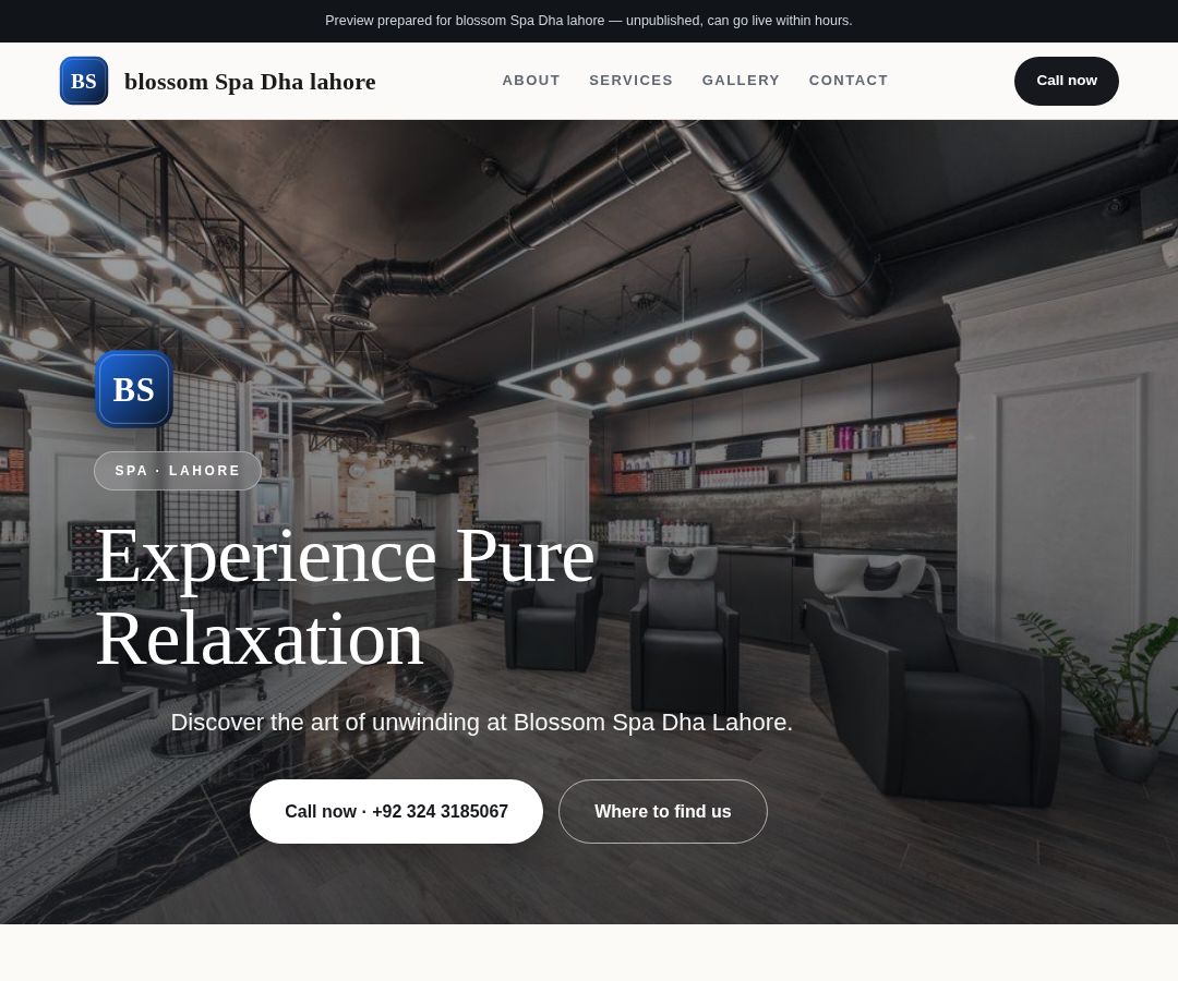 blossom Spa Dha lahore