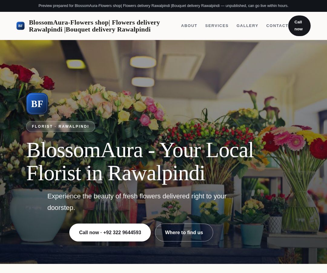 BlossomAura-Flowers shop| Flowers delivery Rawalpindi |Bouquet delivery Rawalpindi
