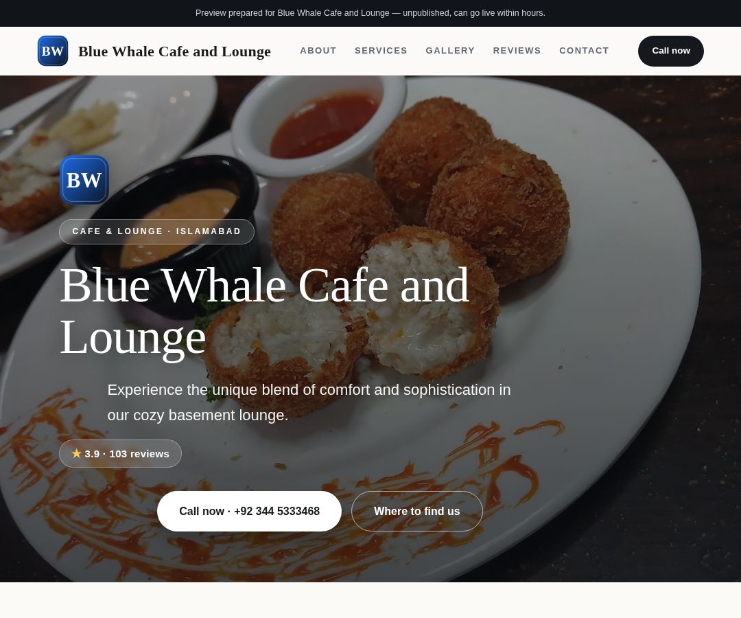 Blue Whale Cafe and Lounge