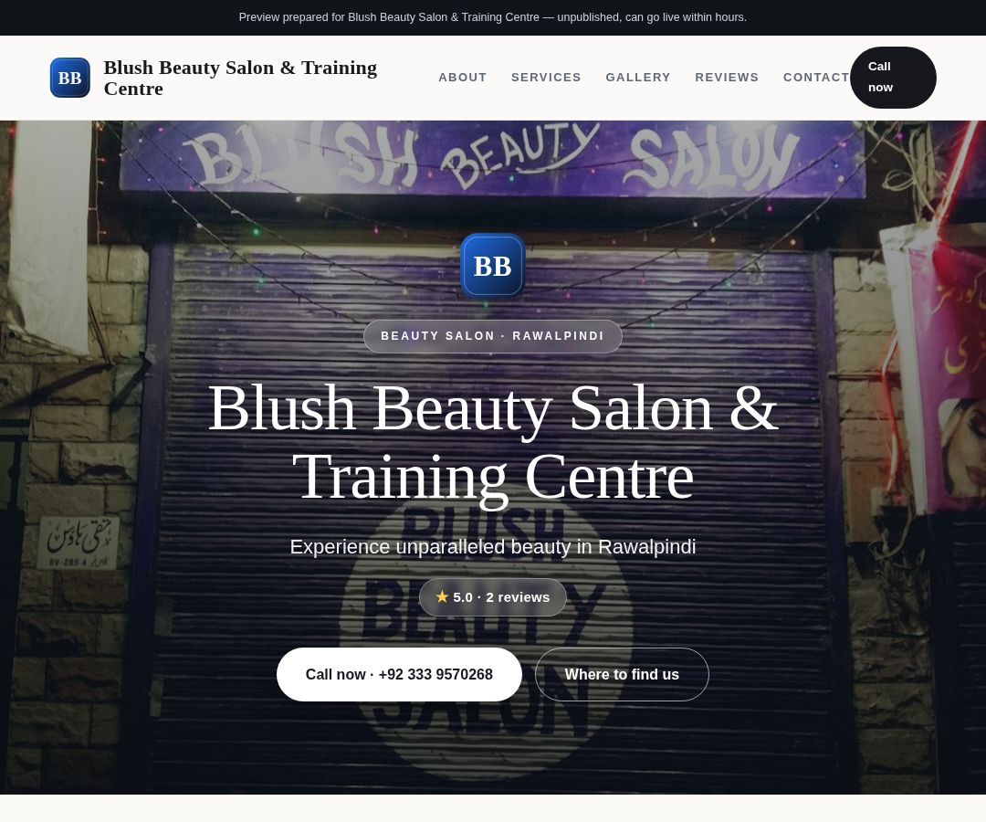 Blush Beauty Salon & Training Centre