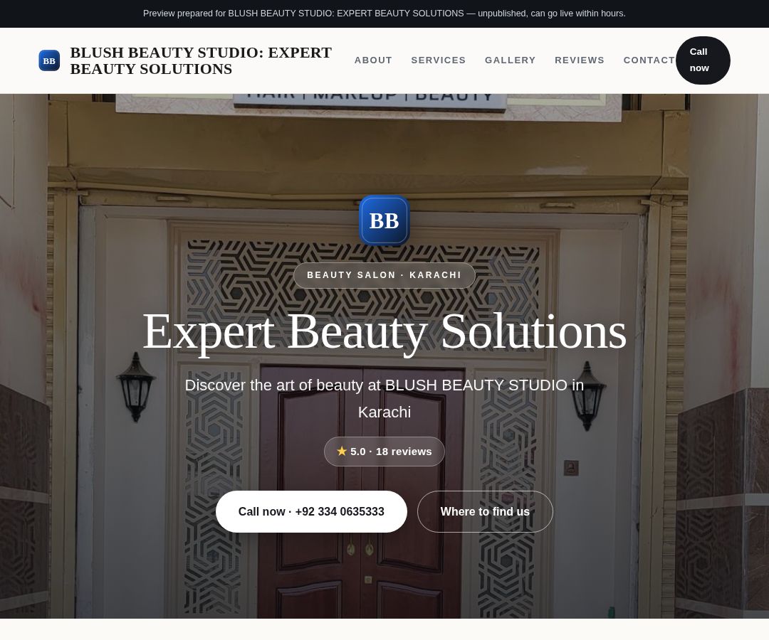 BLUSH BEAUTY STUDIO: EXPERT BEAUTY SOLUTIONS