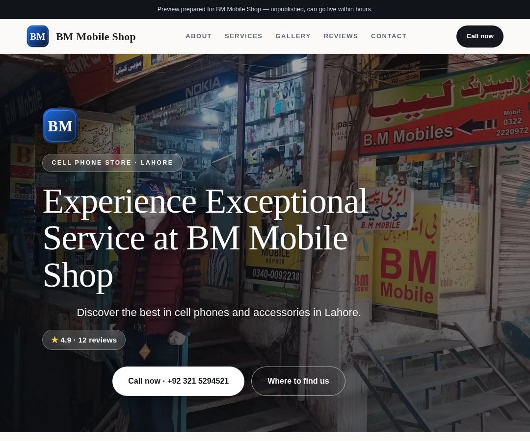 BM Mobile Shop