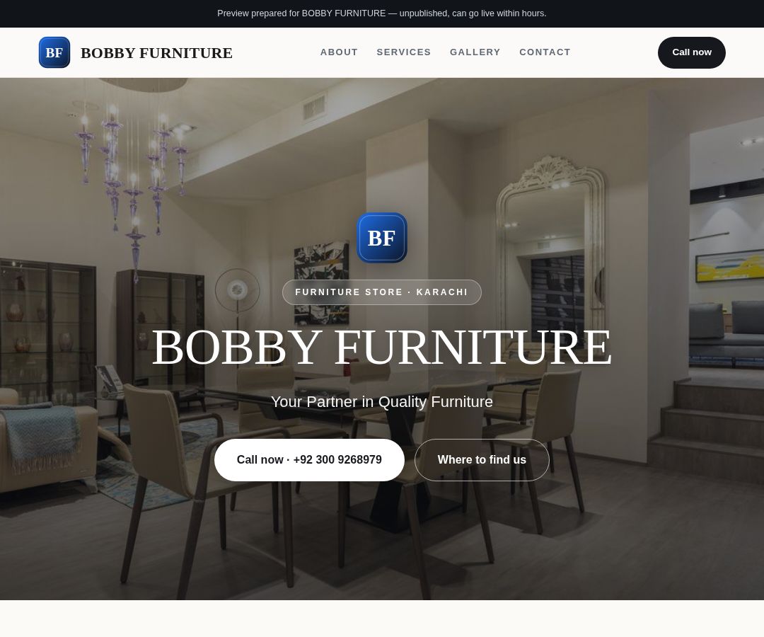 BOBBY FURNITURE
