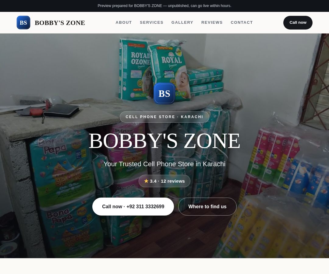 BOBBY'S ZONE
