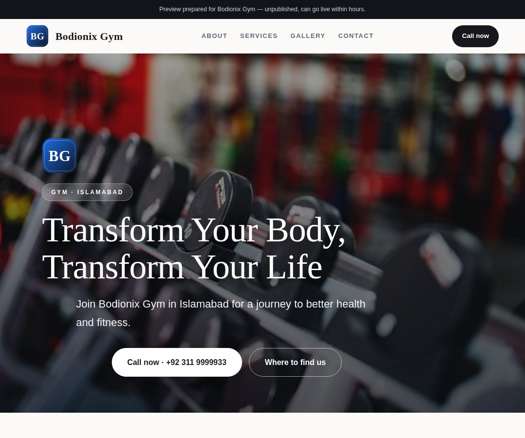 Bodionix Gym