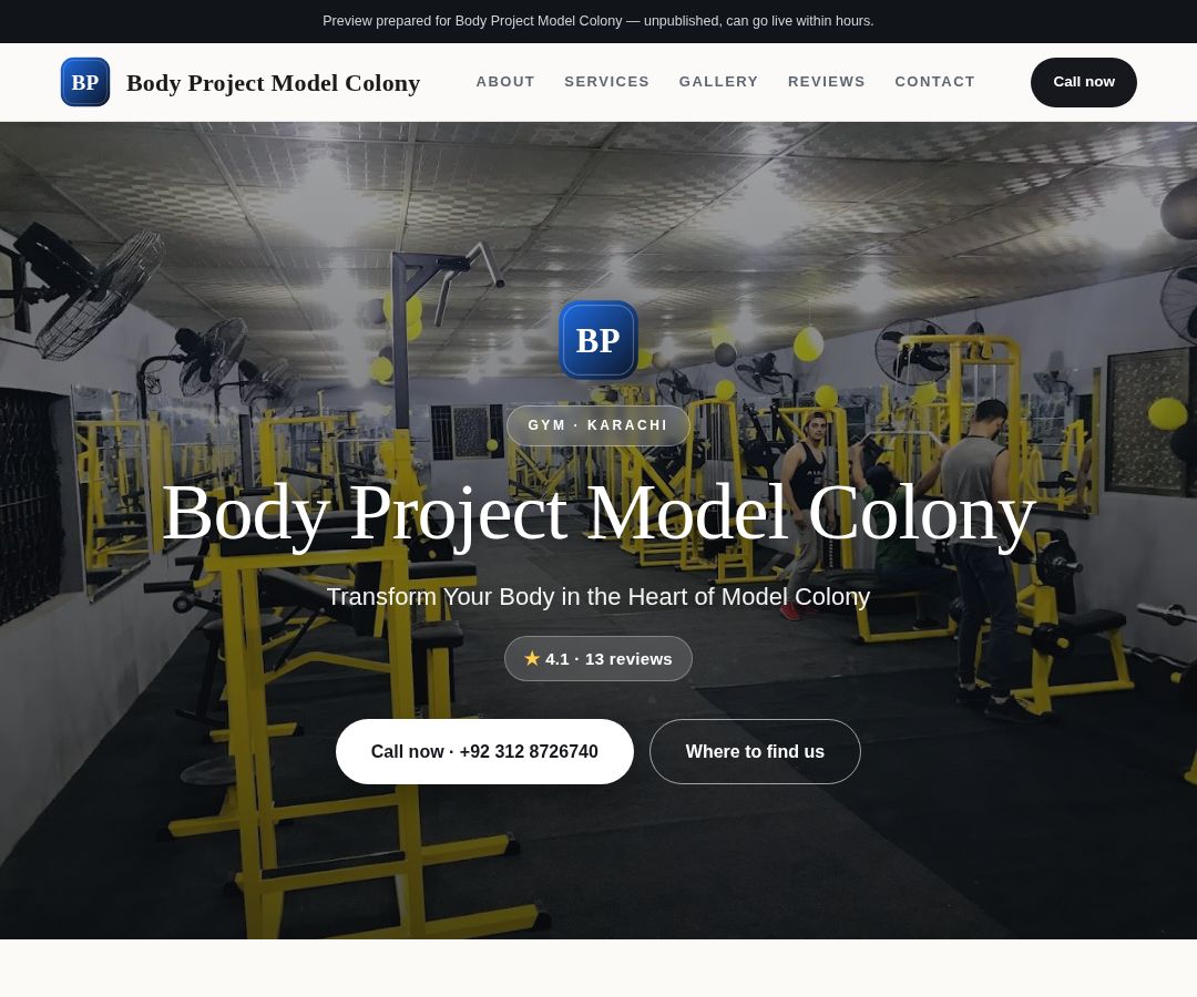 Body Project Model Colony