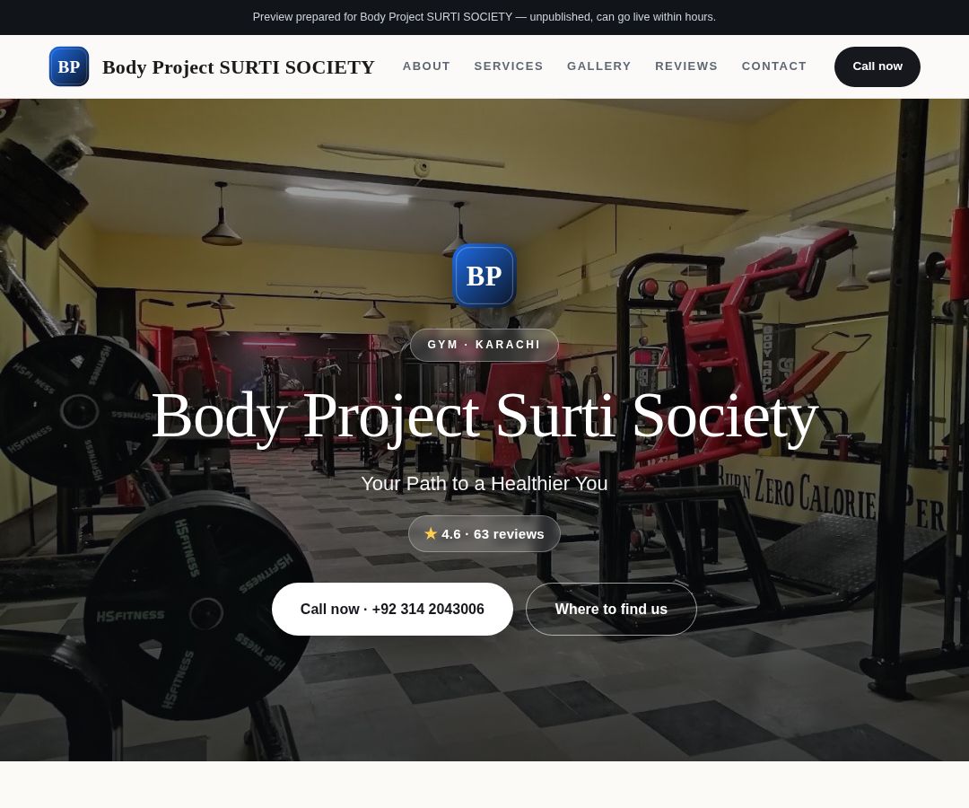 Body Project SURTI SOCIETY