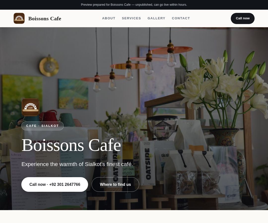 Boissons Cafe