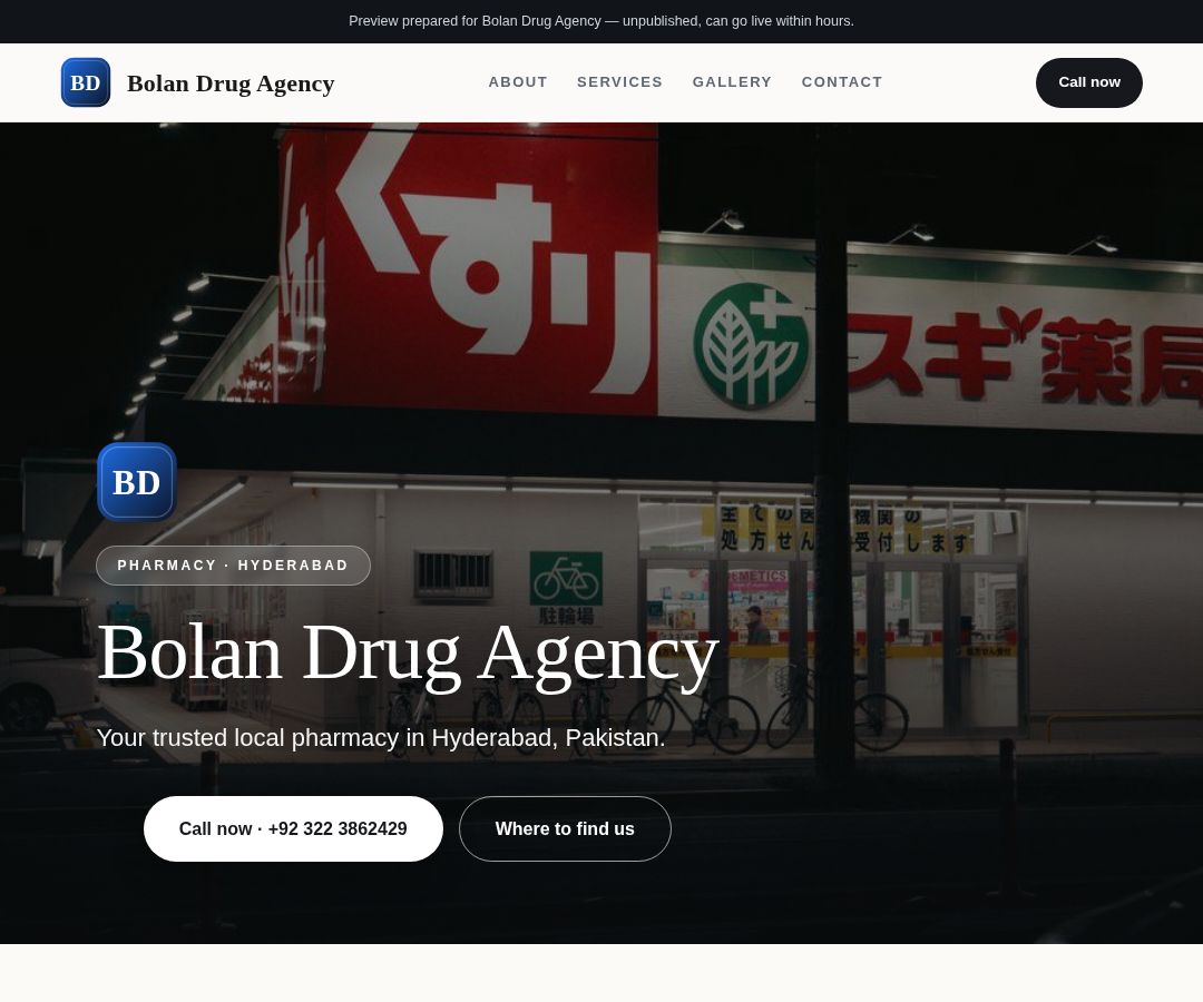 Bolan Drug Agency