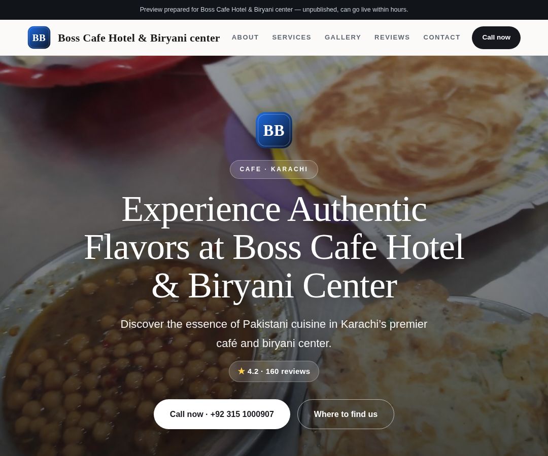 Boss Cafe Hotel & Biryani center