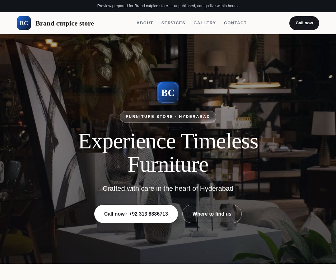 Brand cutpice store