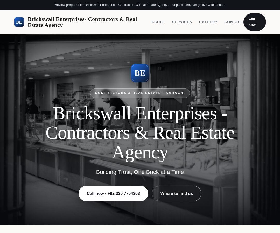 Brickswall Enterprises- Contractors & Real Estate Agency