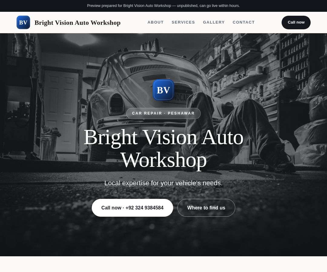 Bright Vision Auto Workshop