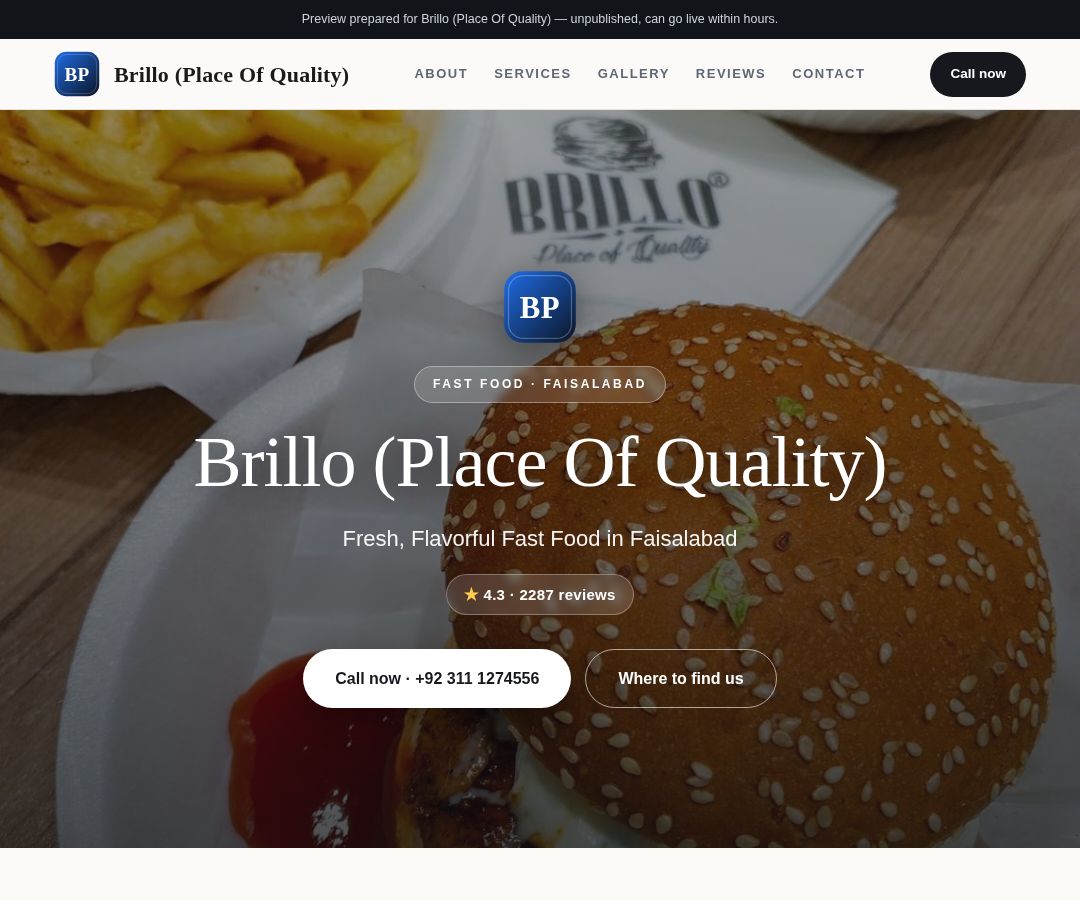 Brillo (Place Of Quality)
