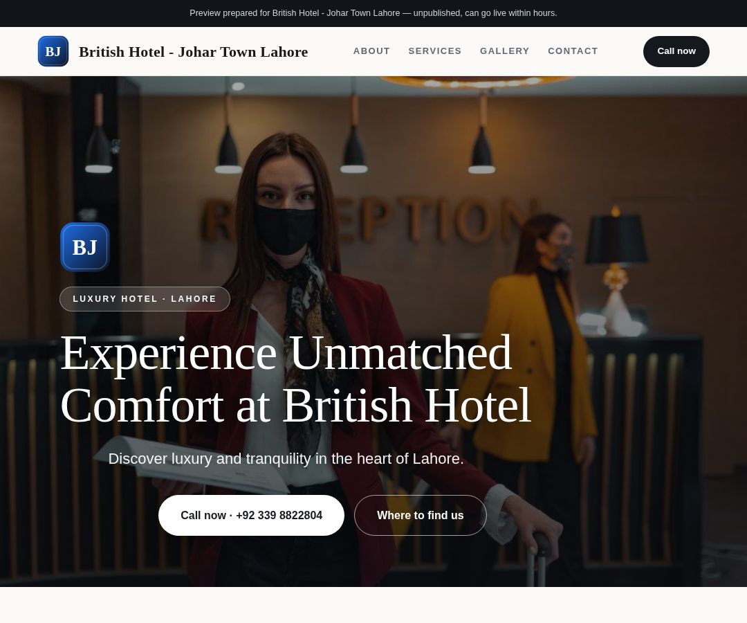 British Hotel - Johar Town Lahore