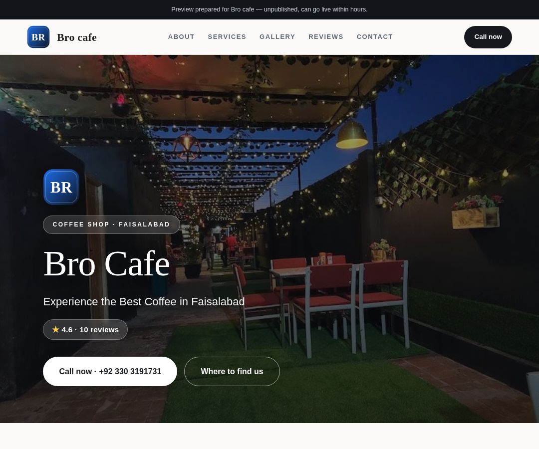 Bro cafe