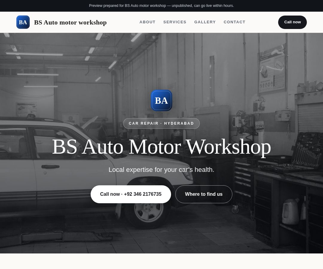 BS Auto motor workshop