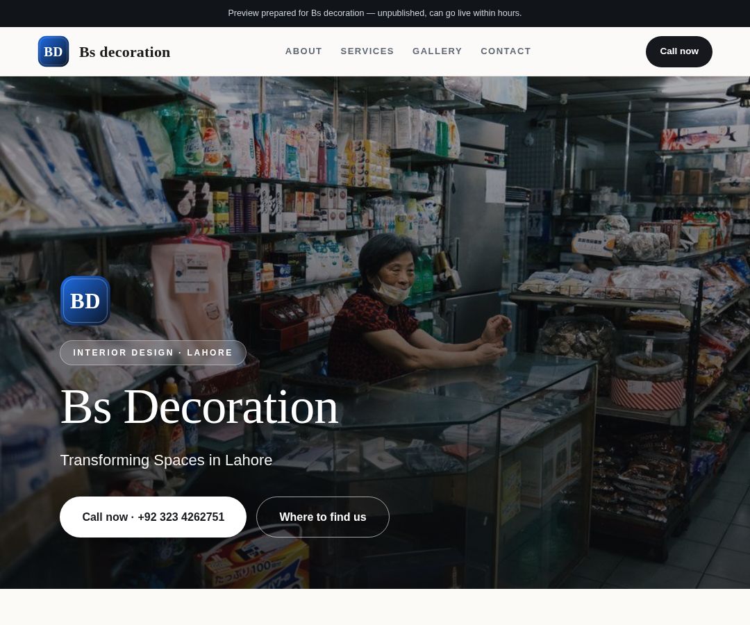 Bs decoration