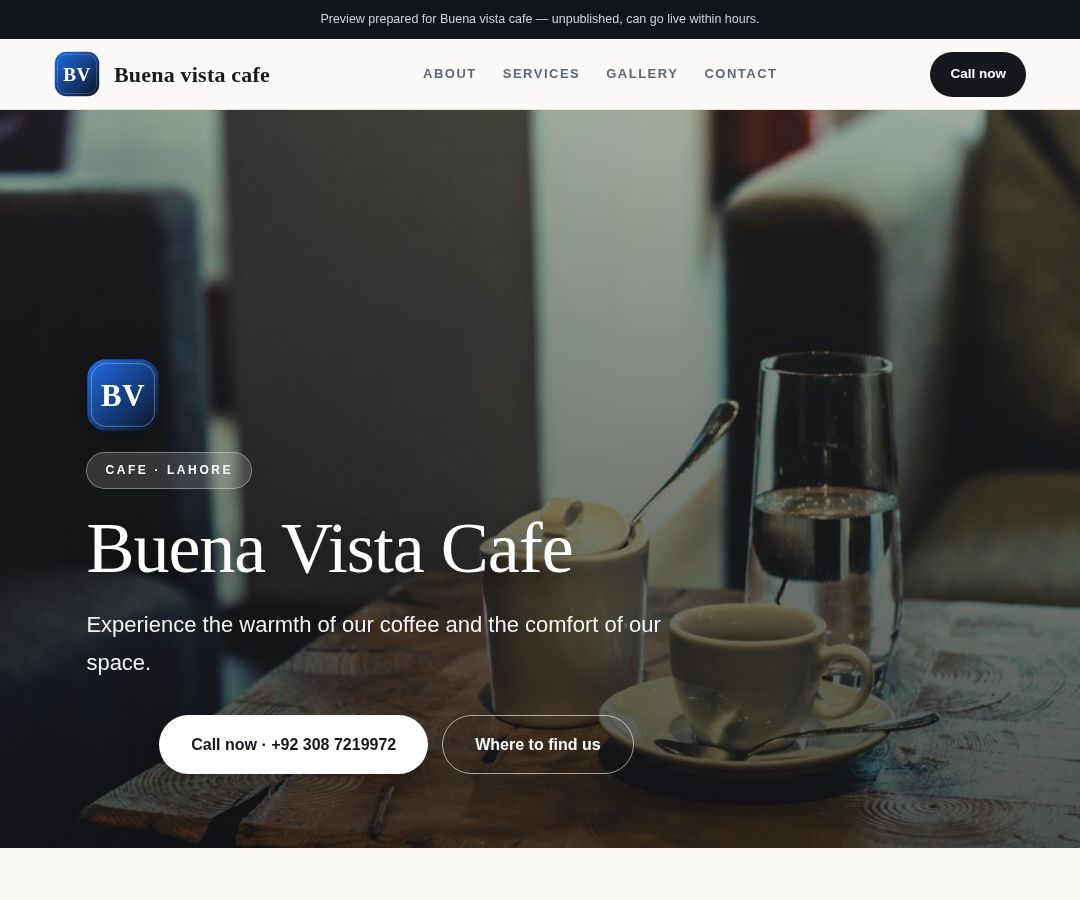 Buena vista cafe