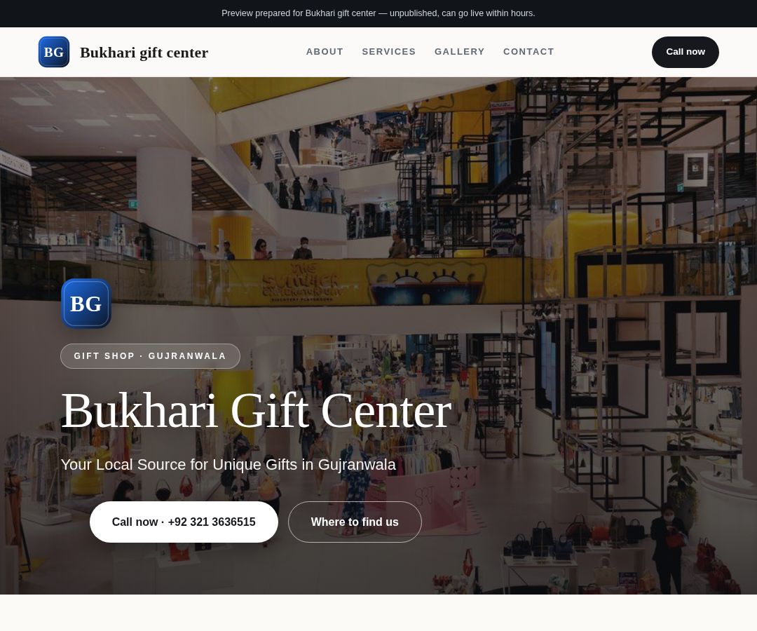 Bukhari gift center
