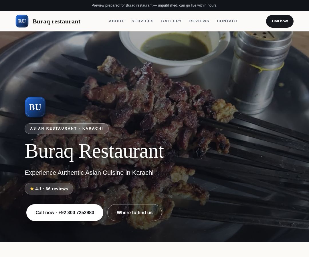 Buraq restaurant