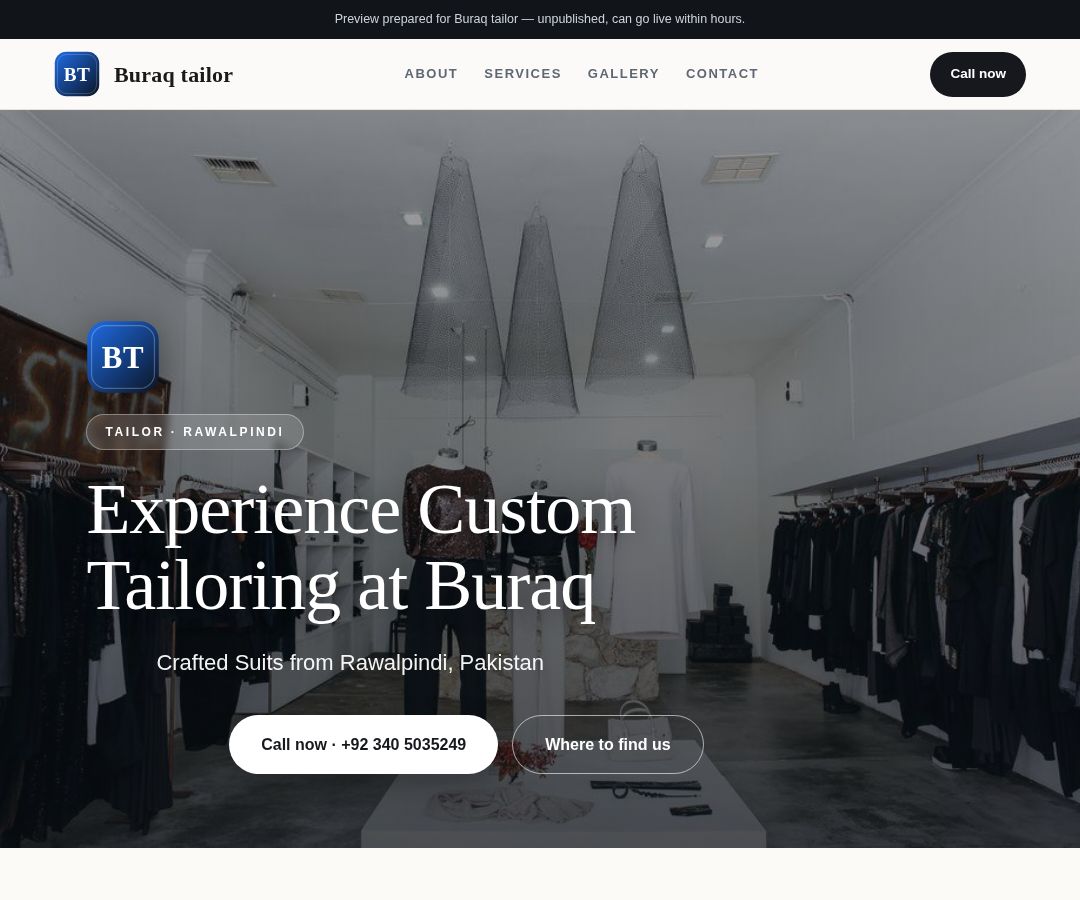 Buraq tailor