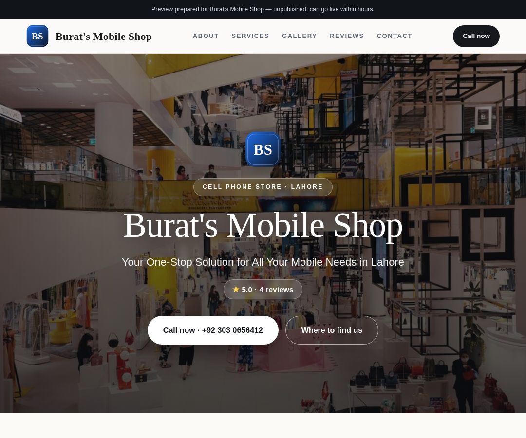 Burat's Mobile Shop