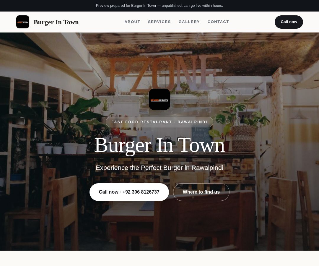 Burger In Town