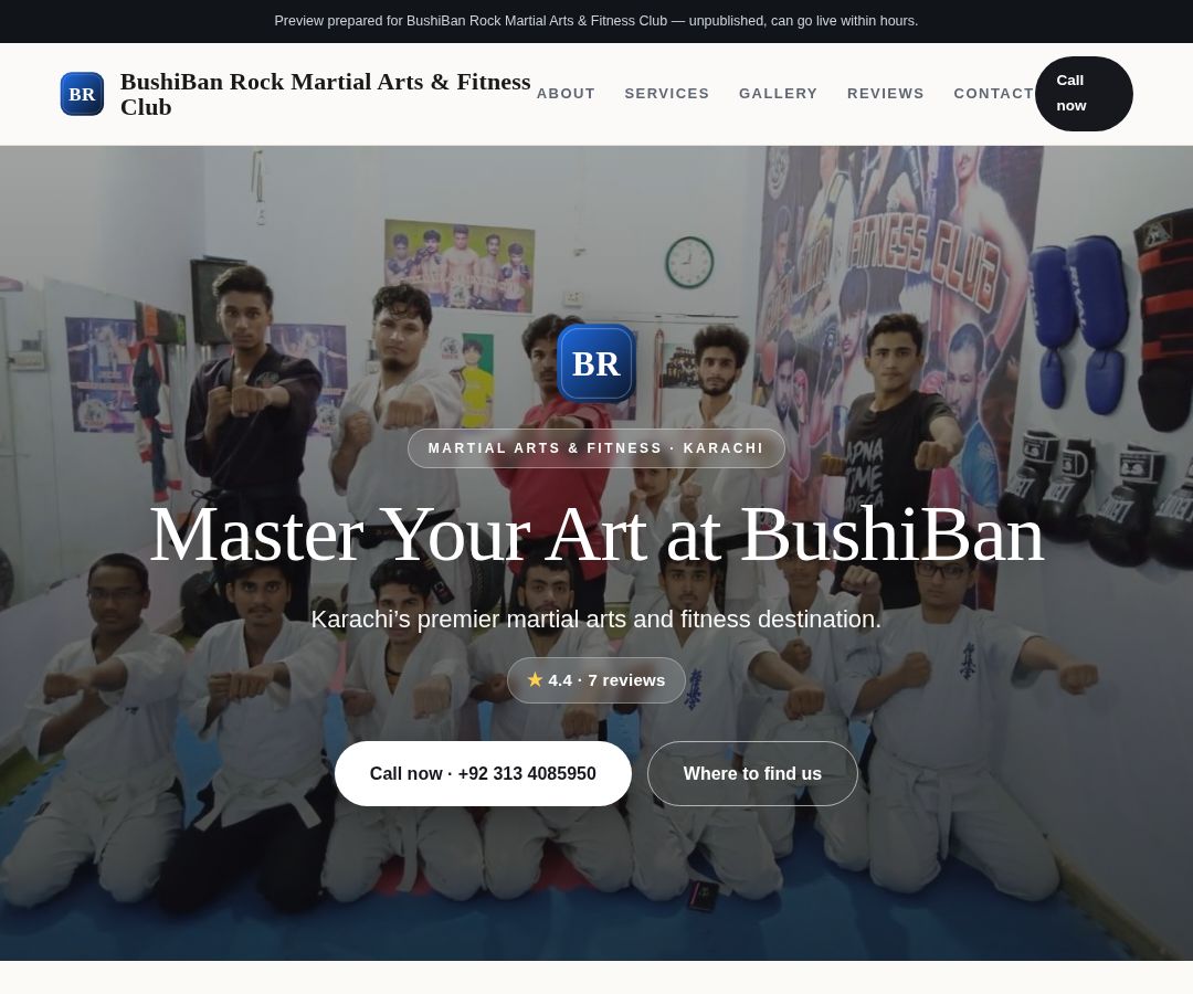 BushiBan Rock Martial Arts & Fitness Club