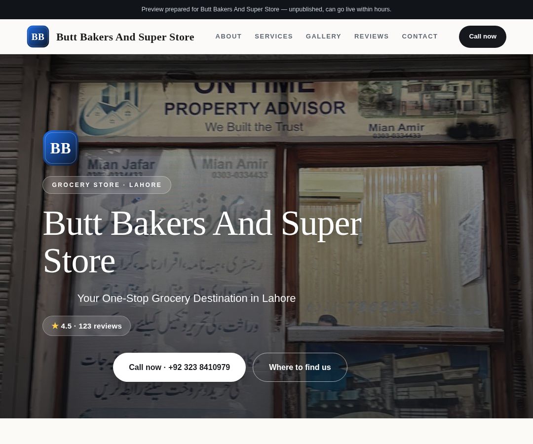 Butt Bakers And Super Store
