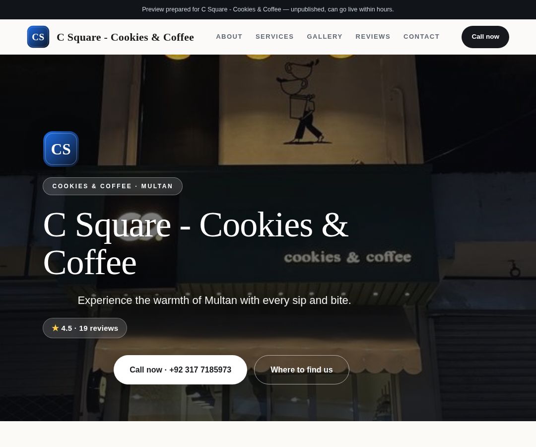 C Square - Cookies & Coffee
