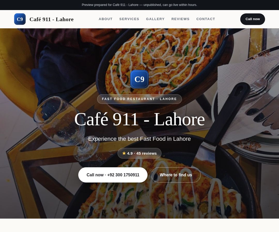 Café 911 - Lahore
