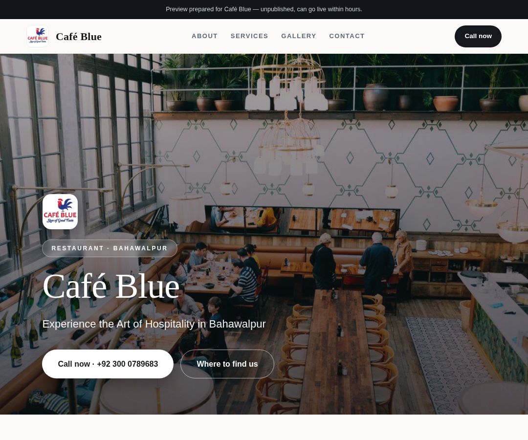Café Blue