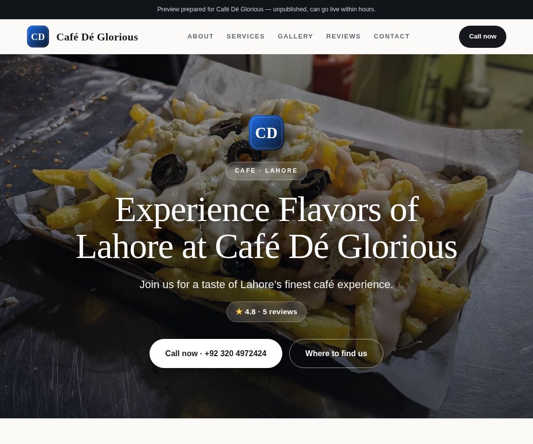 Café Dé Glorious